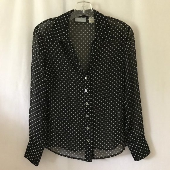 Laura Clement Collection Polka Dotted Blouse - Picture 1 of 3